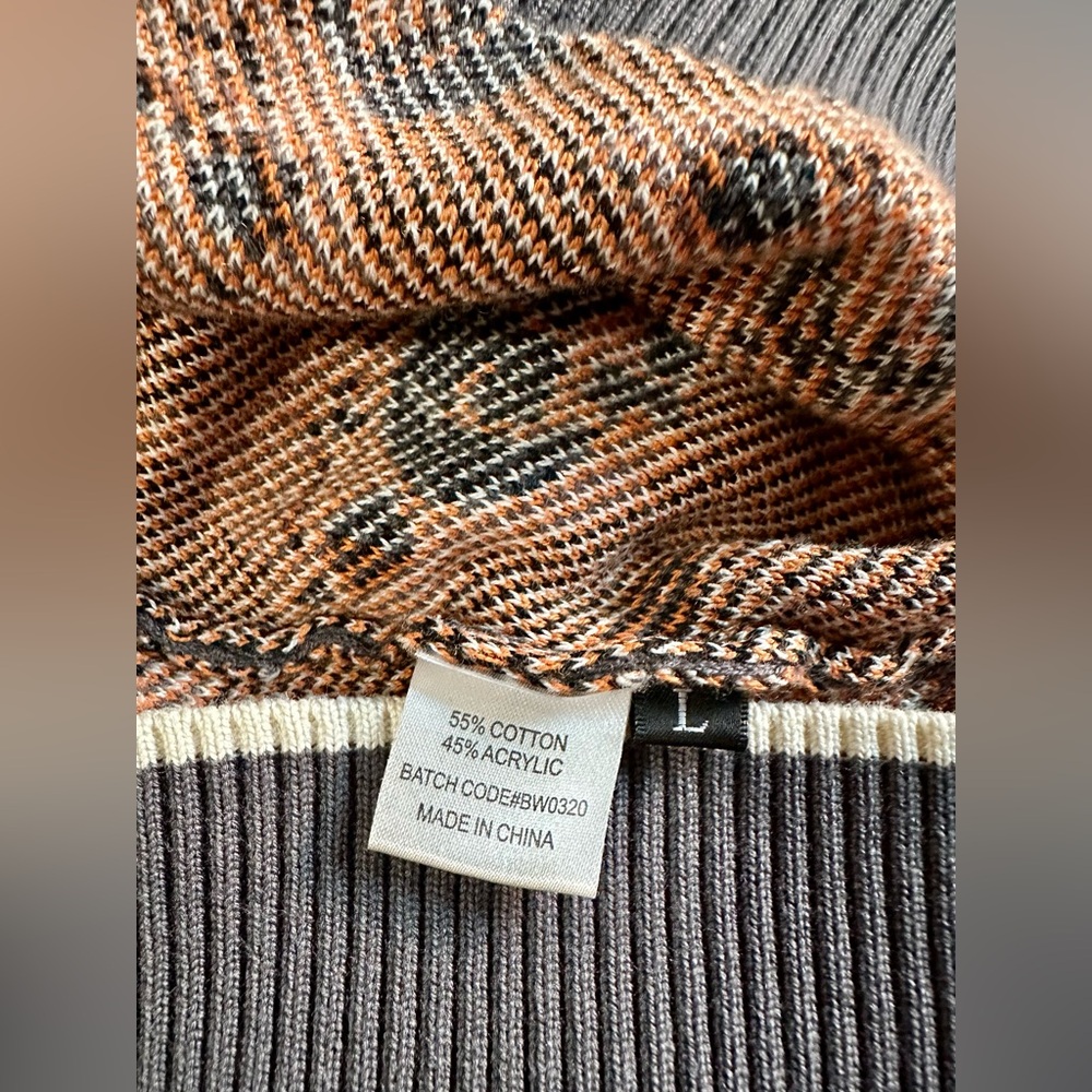 Black Cat and Jack-o’-lantern Halloween Sweater NWOT Large - Picture 9 of 10